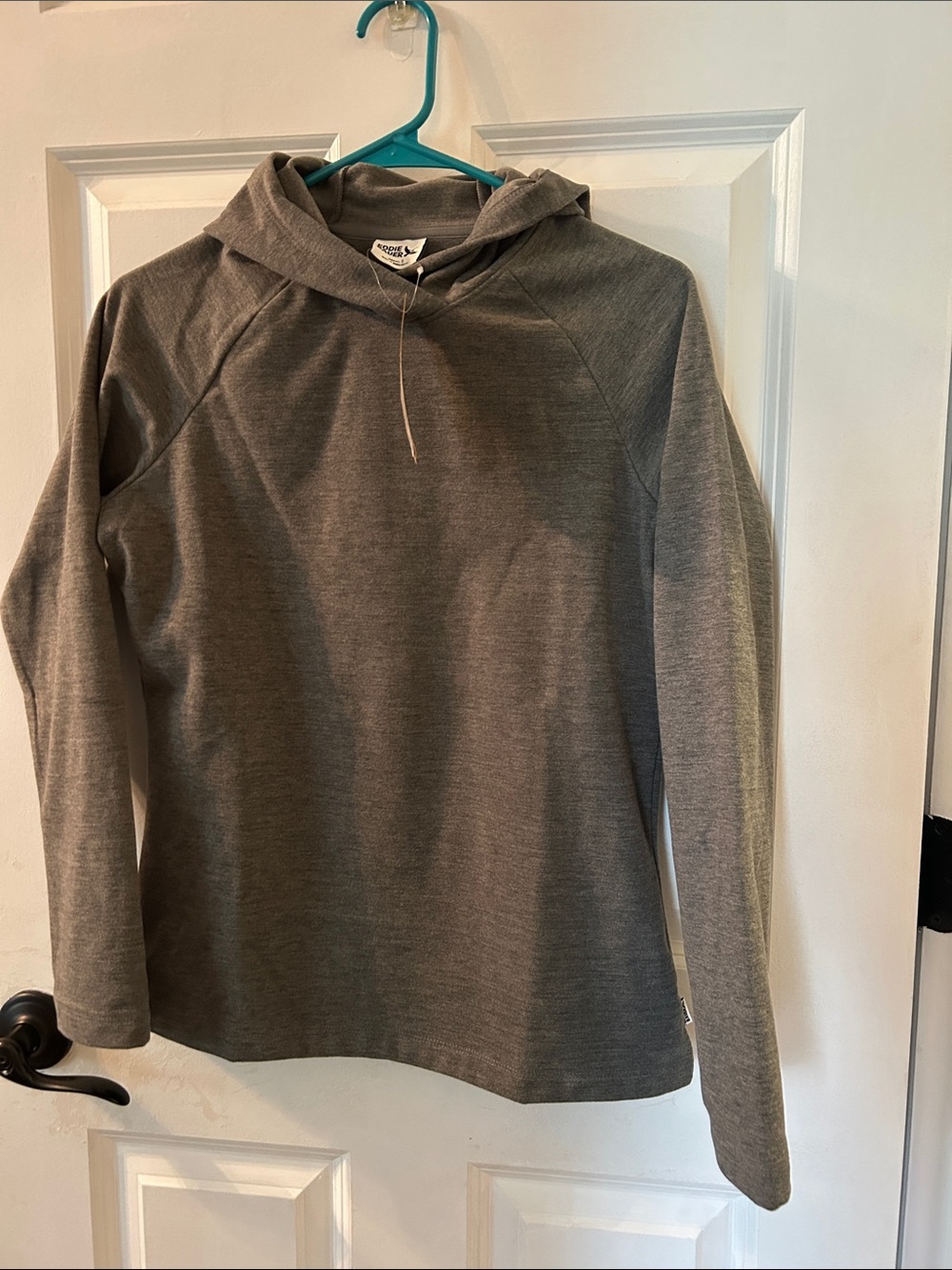 Women’s Gray Hooded Fleece Sweater